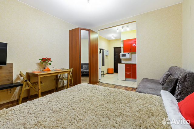 

Квартира-студия, 28 м², 2 кровати