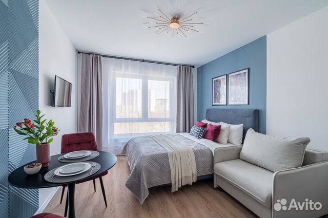 

Квартира-студия, 26 м², 2 кровати