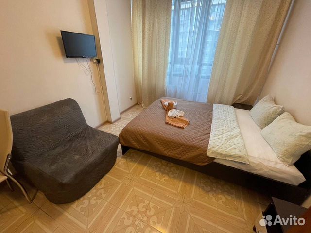 

Квартира-студия, 25,5 м², 2 кровати