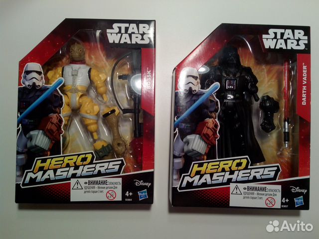 Набор Star Wars из 4х персонажей новый Набор Star Wars из 4х персонажей новый