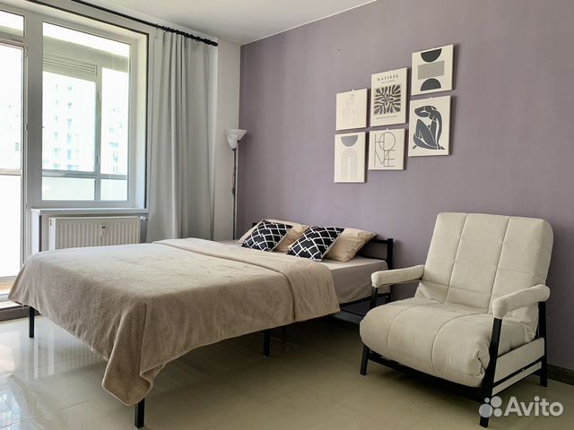 

Квартира-студия, 26 м², 2 кровати