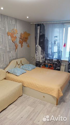 

1-к. квартира, 42 м², 3 кровати