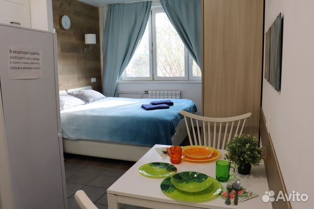 

Квартира-студия, 15 м², 2 кровати