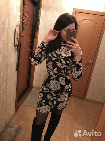 Платье, платье с цветочным принтом Платье, платье с цветочным принтом