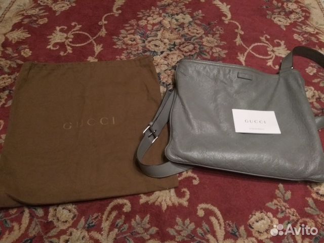 Gucci сумка кожаная оригинал мужская унисекс