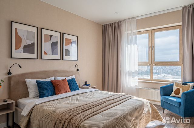 

1-к. квартира, 47 м², 2 кровати