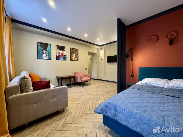 

1-к. квартира, 45 м², 3 кровати