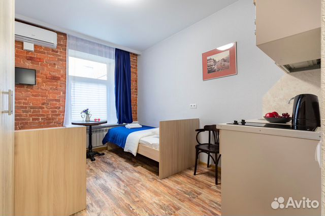 

Квартира-студия в апарт-отеле, 14 м², 2 кровати