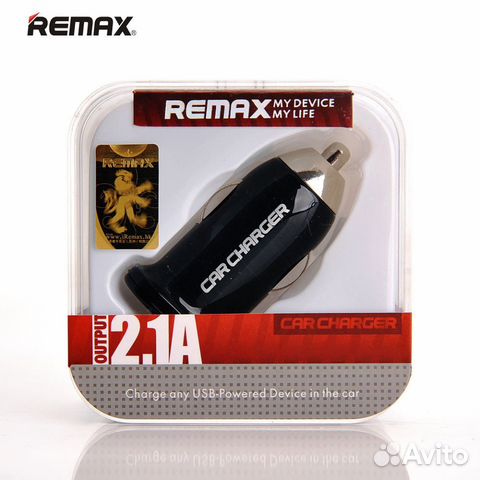 Автомобильная зарядка на 2USB Remax черный Автомобильная зарядка на 2USB Remax черный