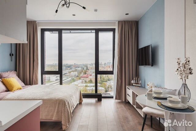 

Квартира-студия, 30 м², 2 кровати