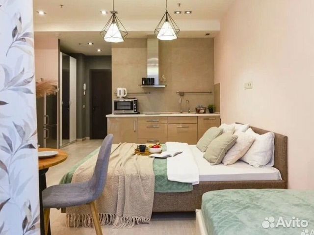 

Квартира-студия, 40 м², 3 кровати