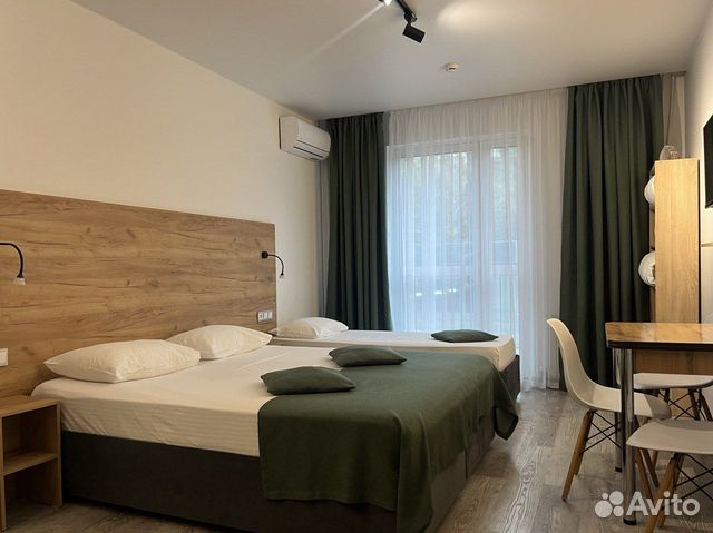 

Квартира-студия в апарт-отеле, 26 м², 2 кровати