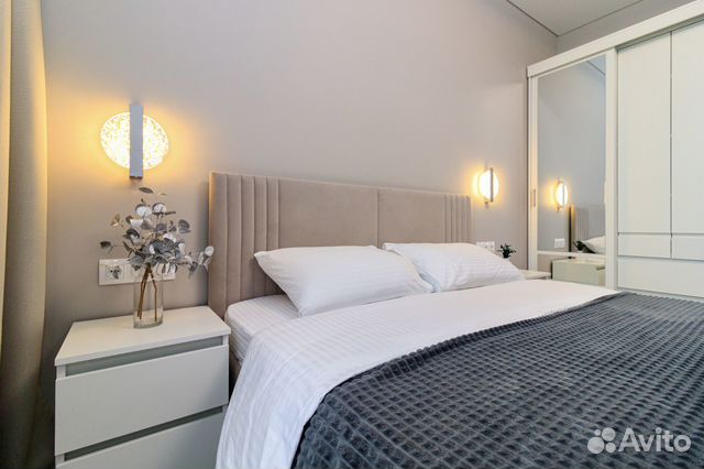 

1-к. квартира, 44 м², 2 кровати
