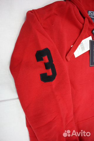 Ralph Lauren красная новая толстовка Ральф Лорен