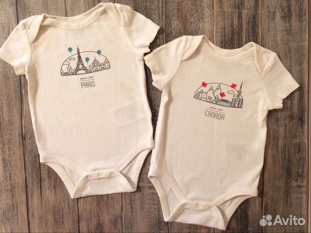 Боди с коротким рукавом Next, Gap, HM, 3-18 мес
