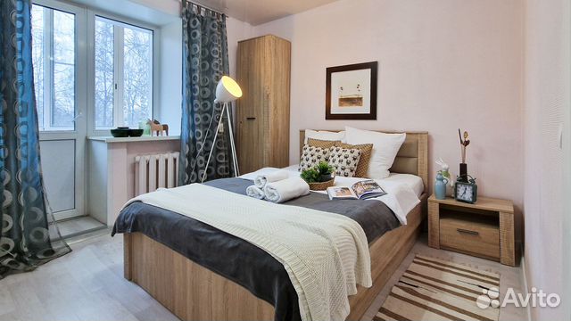 

1-к. квартира, 40 м², 2 кровати
