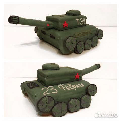 Имбирный пряник «Танк » на 23 февраля Имбирный пряник «Танк » на 23 февраля