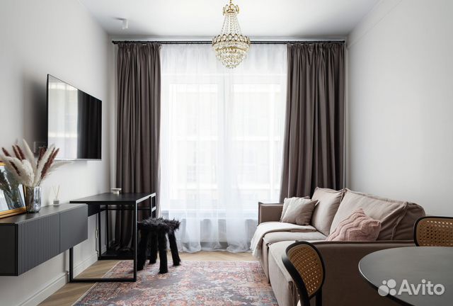 

1-к. квартира, 45 м², 2 кровати