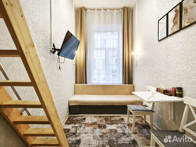 

Квартира-студия, 18 м², 2 кровати