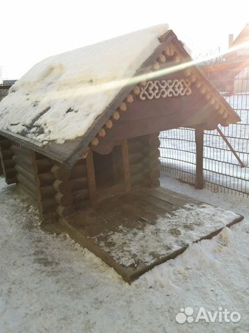 Дом для собаки из бревна купить на Зозу.ру - фотография № 3