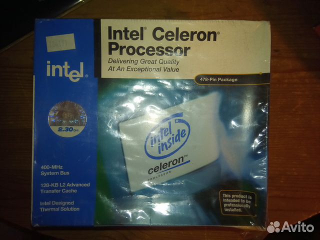 Celeron Processor 2,3GHz, 478 pin, BOX