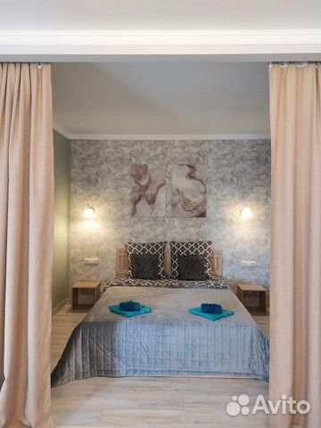 

1-к. квартира, 45 м², 2 кровати