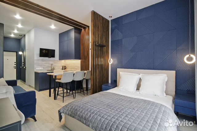 

Квартира-студия, 30 м², 2 кровати