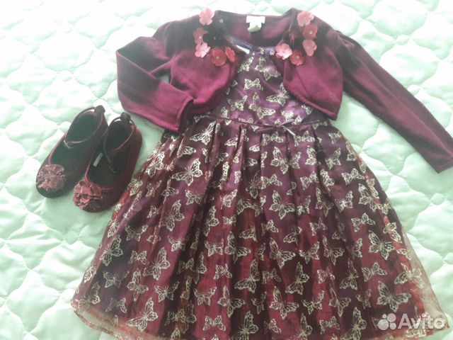 Платье нарядное monsoon+ болеро+ туфельки