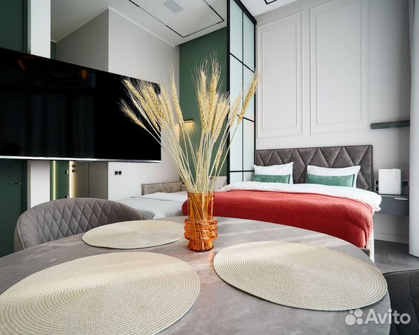 

Квартира-студия, 33 м², 2 кровати