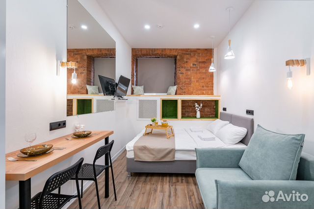 

Квартира-студия, 16 м², 2 кровати