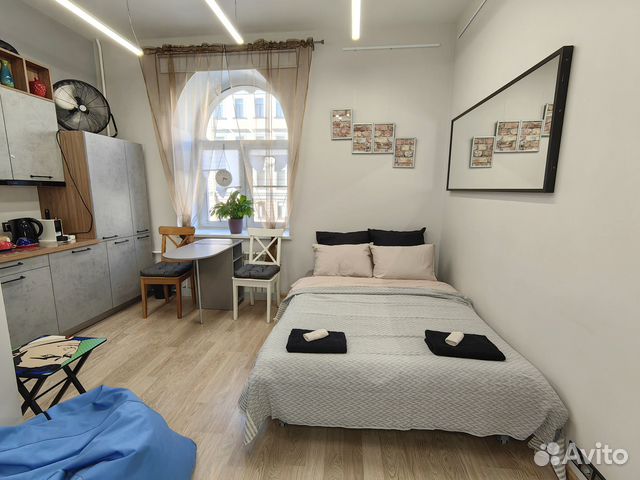 

Квартира-студия, 19 м², 2 кровати