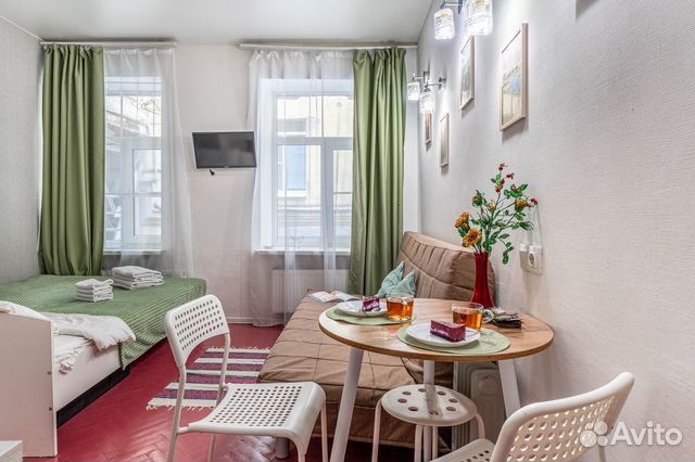 

Квартира-студия, 20 м², 2 кровати