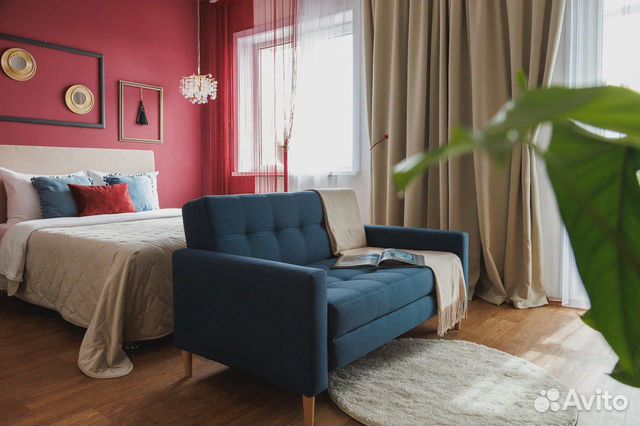 

Квартира-студия, 47 м², 2 кровати