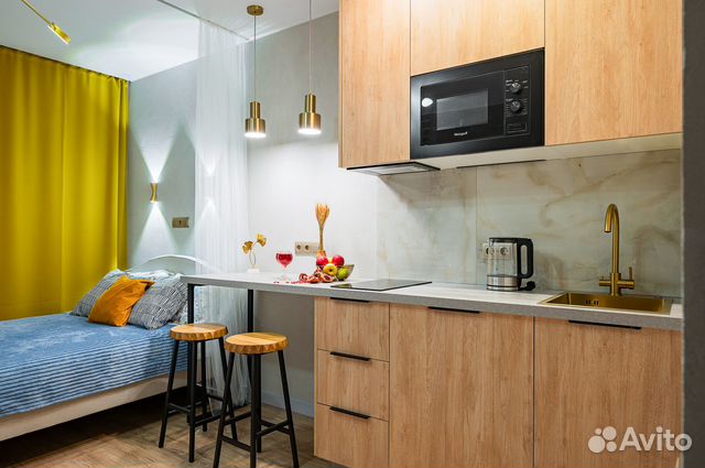 

Квартира-студия, 20 м², 2 кровати