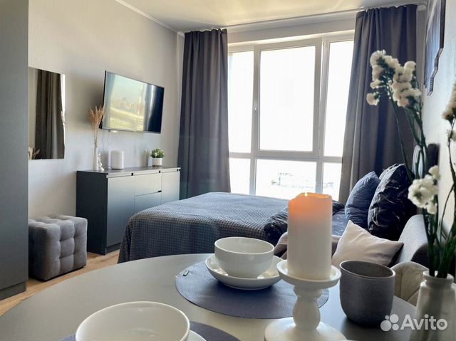 

Квартира-студия, 26 м², 2 кровати