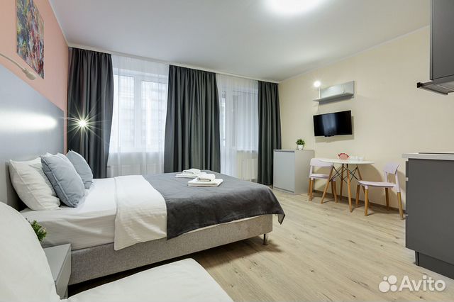 

Квартира-студия в апарт-отеле, 31 м², 2 кровати