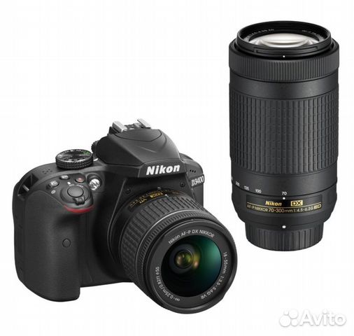 Nikon D3400 double kit af-p 18-55mm / 70-300mm DX Nikon D3400 double kit af-p 18-55mm / 70-300mm DX