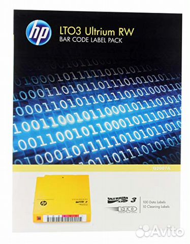 LTO3 Ultrium RW bar code label pack