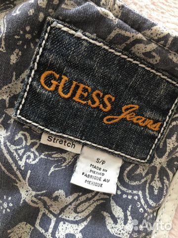Джинсовка без рукавов. Жилетка. Фирма Guess