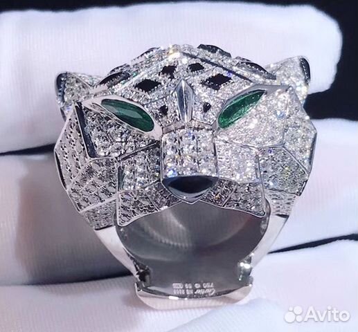 Cartier бриллиантовое кольцо с ониксом и изумрудом Cartier бриллиантовое кольцо с ониксом и изумрудом