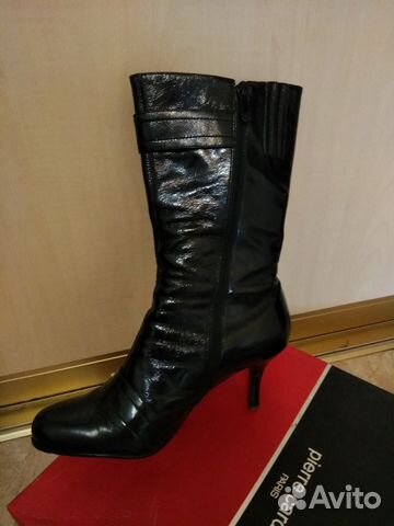 Сапожки кожа-лак, р 38 Сапожки кожа-лак, р 38