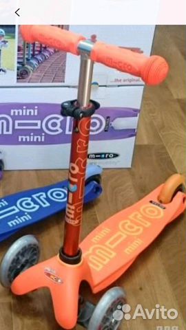 Самокат Mini Micro Deluxe оранжевый Самокат Mini Micro Deluxe оранжевый