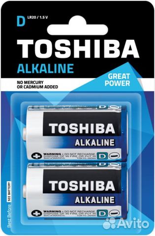 88632098700 Батарейки Toshiba Alkaline LR20