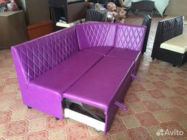 Кухонный угловой диван, со спальным местом