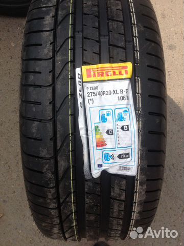 Новые Pirelli P-Zero (Run Flat) 275/40 R20 106 Y