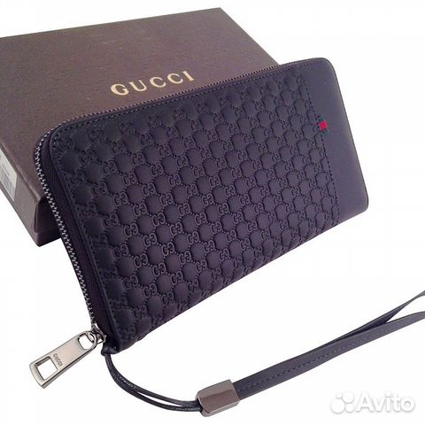 Мужской кожаный клатч, кошелек Gucci арт.065-2 Мужской кожаный клатч, кошелек Gucci арт.065-2