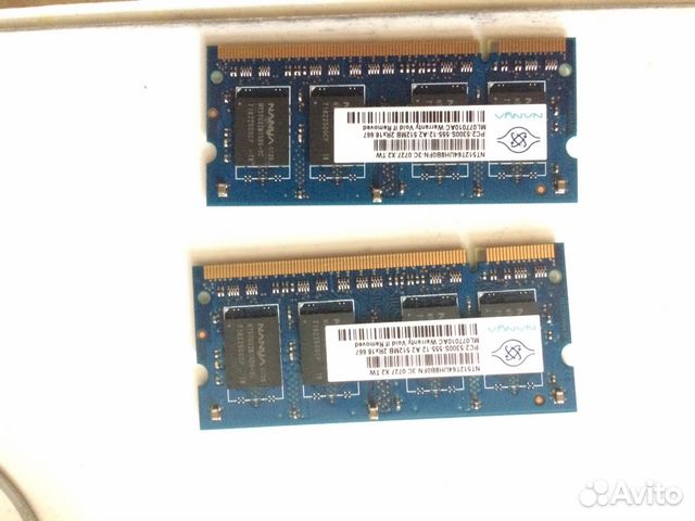Оперативная память Nanya 512mb pc-2 5300s-555-12