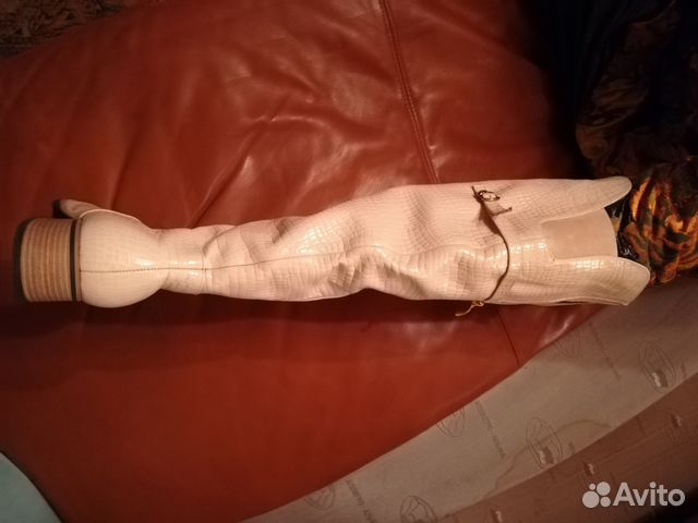 Сапоги-батфорты светло бежевые, зима-осень Сапоги-батфорты светло бежевые, зима-осень