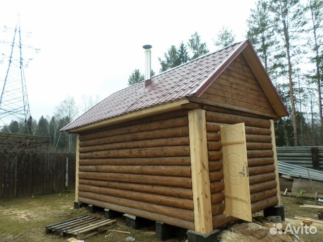 Сруб баньки 4х5 из зимнего леса с установкой Сруб баньки 4х5 из зимнего леса с установкой