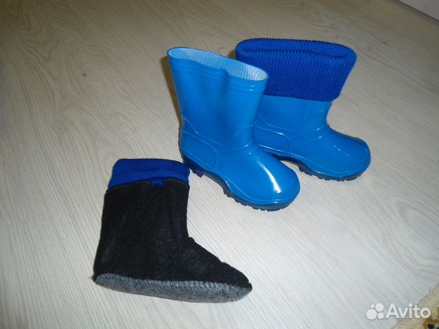 Сапоги резиновые 29 размера голубые
